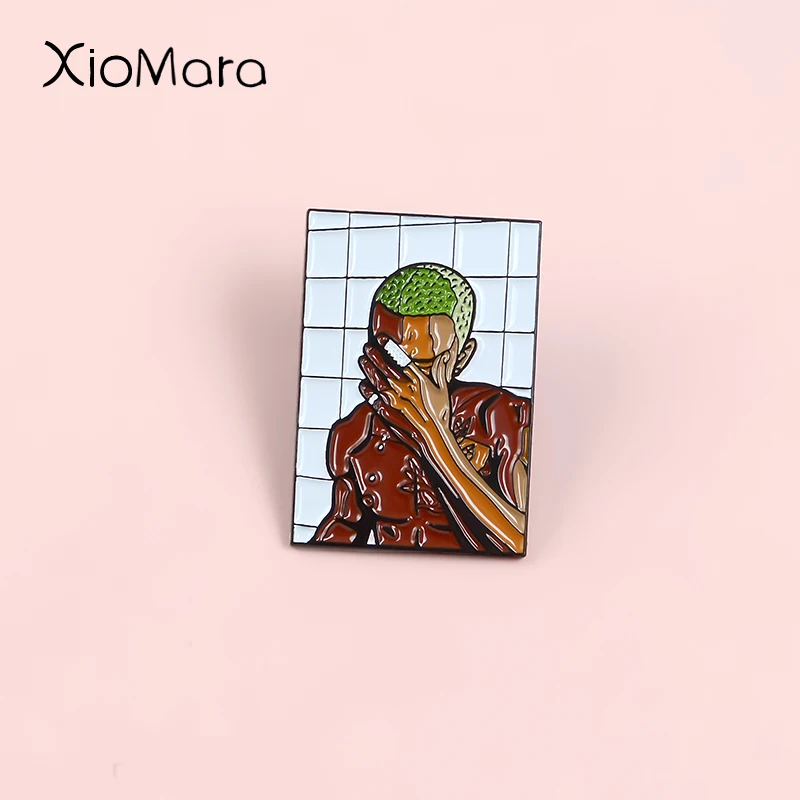 Значки в стиле хип хоп рэп певица броши заколка для лацкана джинсовой рубашки