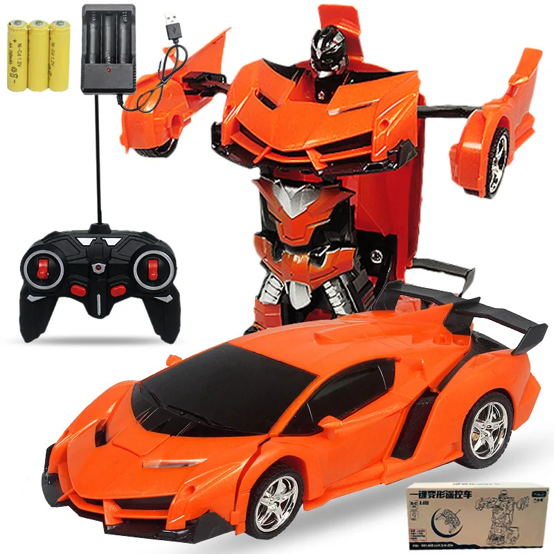 

2 in 1 Electric RC Car Transformation Robots Children Boys Toys Outdoor Remote Control Sports Deformation Car Robots Model Toy