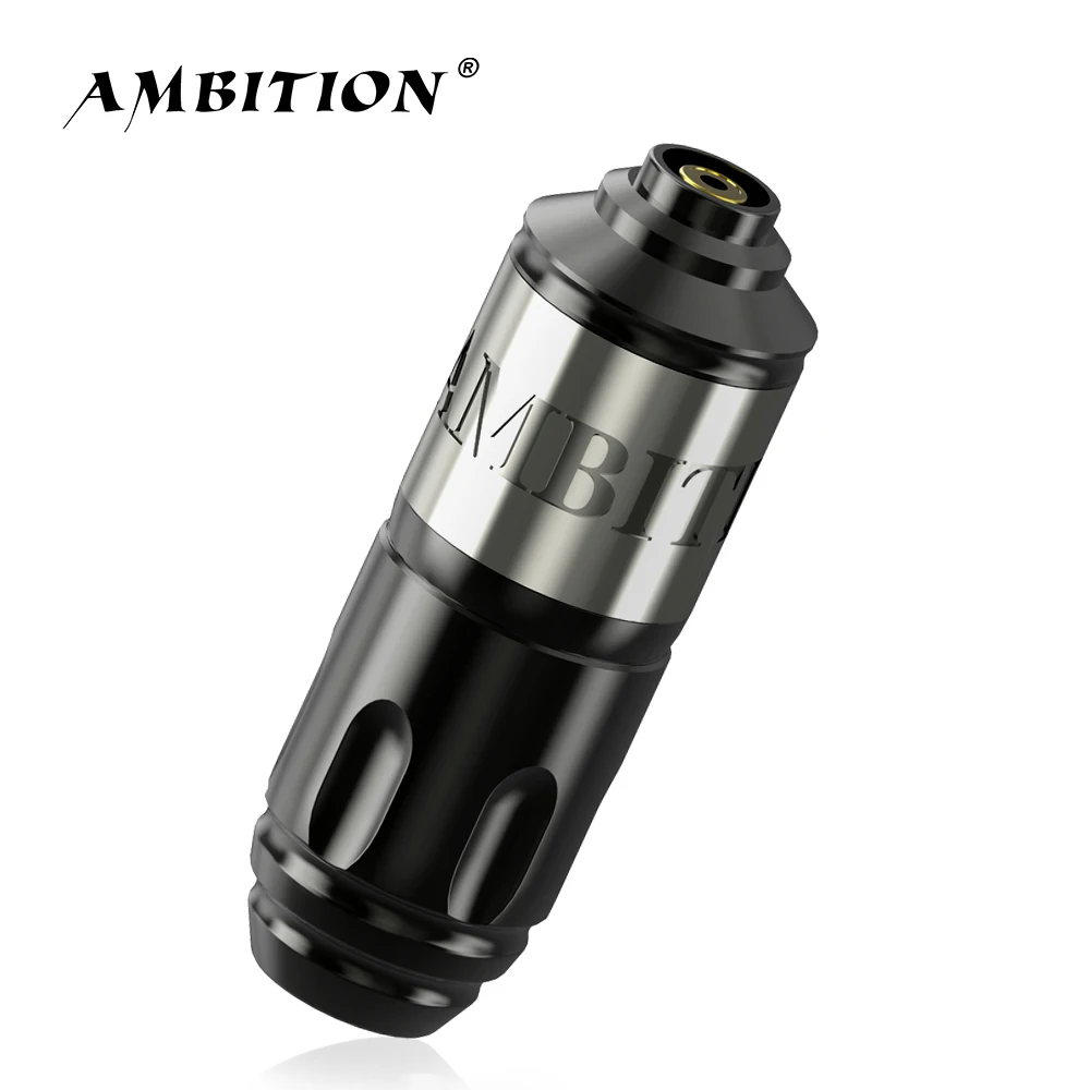 Ambition Short Tattoo Pen Machine 33mm Sleeve Grip Custom Coreless Motor for Tattoo Artist