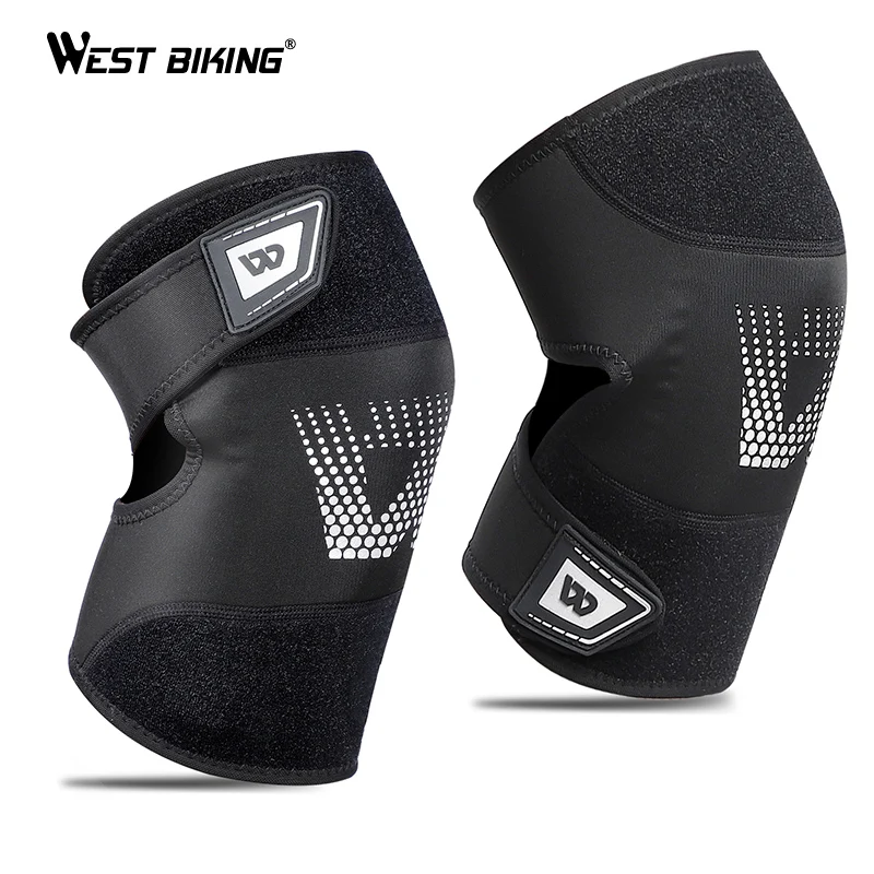 

WEST BIKING Professional Sports Safety Knee Support Elastic Knee Pads Support Running Fitness Gear Tendon Strap Brace Protector