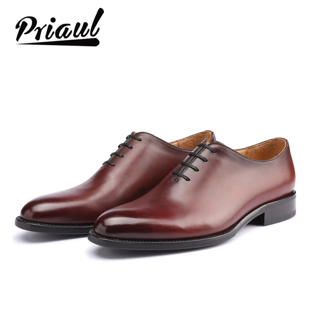 Мужские модельные туфли из натуральной кожи винтажные Туфли оксфорды ручной
