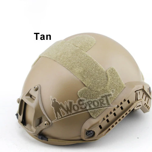 MH TAN Страйкбол MH/PJ камуфляж ABS спорт OutdoorTactical Быстрый Шлем с NVG крепление направляющей встроенный циферблат внутренний комплект размер L - Color: MH TAN