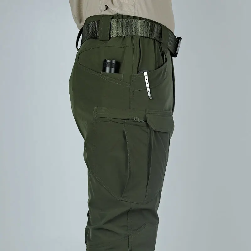 

Military Cargo Pants Mens Hiking Outdoor Tactical Waterproof Zipper Pockets Moto & Bike Casual Trousers Quick Drying Camouflage