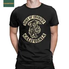 Мужская Sons Of Anarchy мотоцикл Motorrad футболка натуральный хлопок одежда новинки детской одежды с коротким рукавом и круглым вырезом, футболки размера плюс футболка