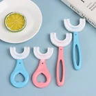 Детская Мягкая силиконовая детская зубная щетка для ухода за полостью рта Удобная простая детская зубная щетка