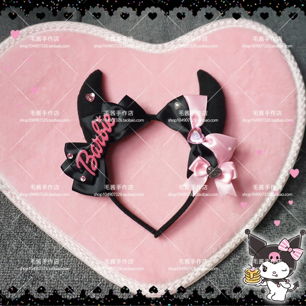 Ручной работы KC в виде маленького дьявола черного цвета стиле ретро обруч для