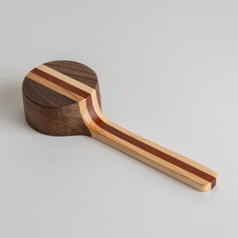 1 шт. натуральные деревянные кофейные зерна ложки ложка для кофе чая маленький