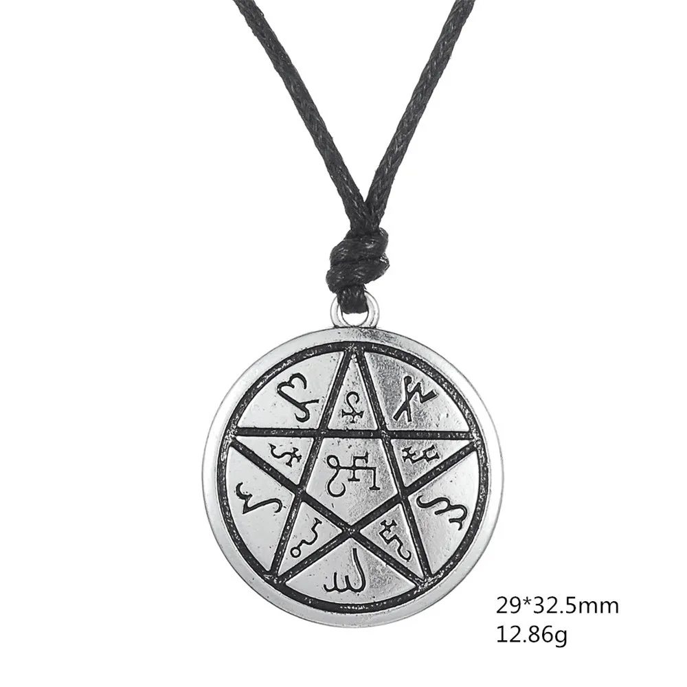 LIKGREAT Звезда Пентаграмма успеха и богатства пентаграмма кулон ожерелье Wiccan