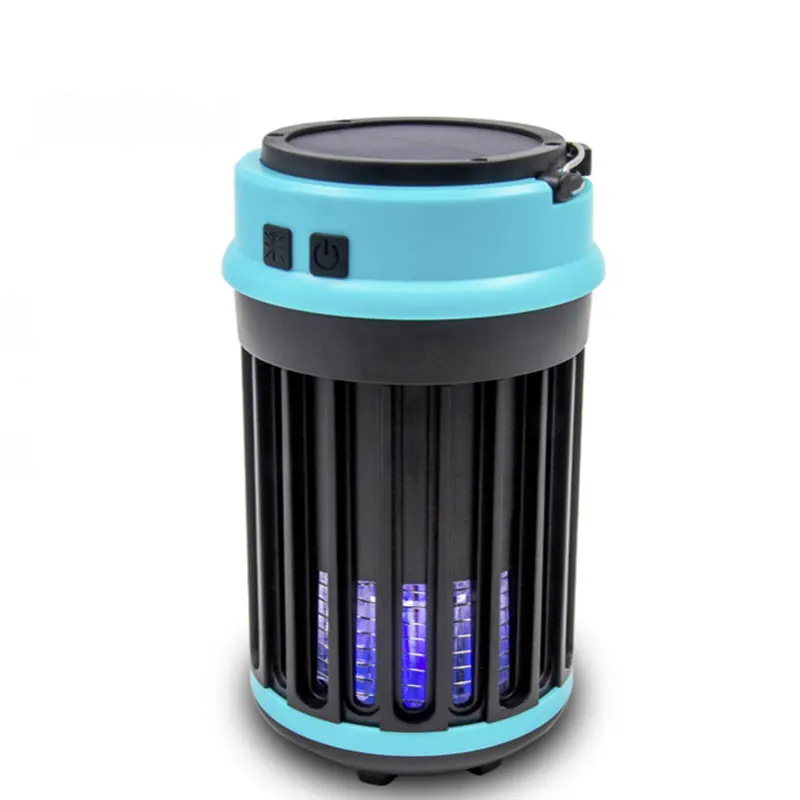 

Solar Outdoor Anti-Mosquito Killer Lamp Electric Shocker USB Rechargeable Indoor Bedroom Night LightCamping Lighting for Fishing
