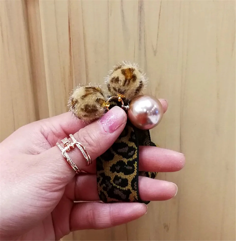 Модные повязки для волос с помпоном женщин и девочек эластичная резинка