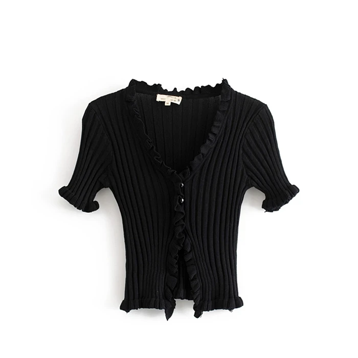 Chu Sau beauty Autumn Winter Sweet Chic 2 Colours Knitted Sweater Women Casual V-neck Single Breasted Good Elasticity Cardigans