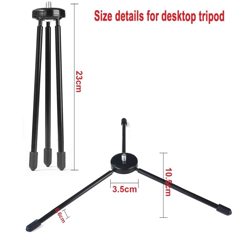 Светодиодный кольцевой светильник 26 см 5500K с штативом, селфи-палкой и держателем для телефона, студийный светильник для фотосъемки с регулируемой яркостью