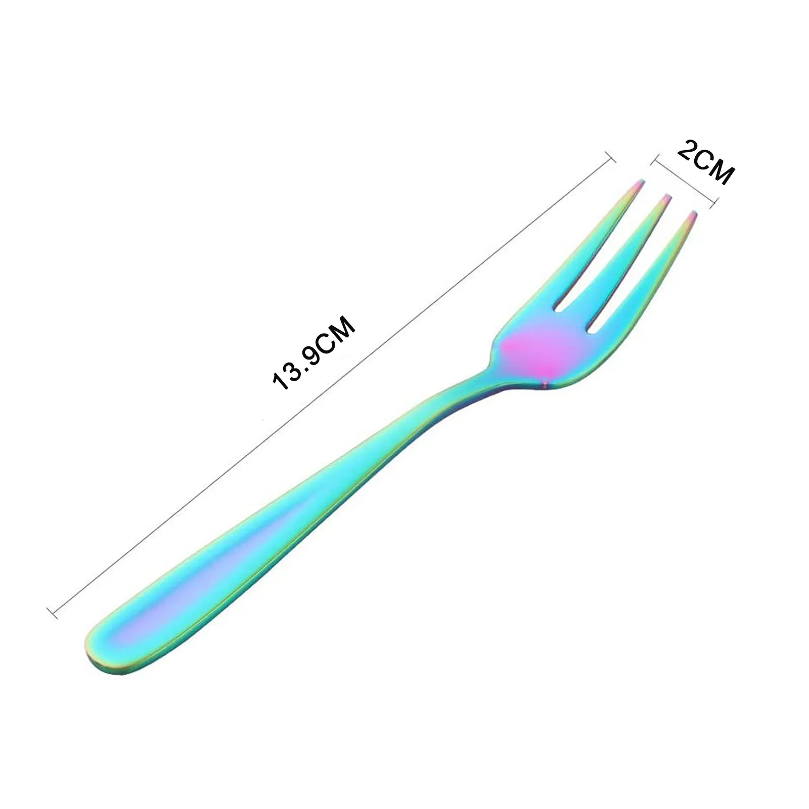 

Stainless Steel Fork Deepen And Thicken Long Handle Creative Mini Fork Cake in Party Snail Fork Restaurant