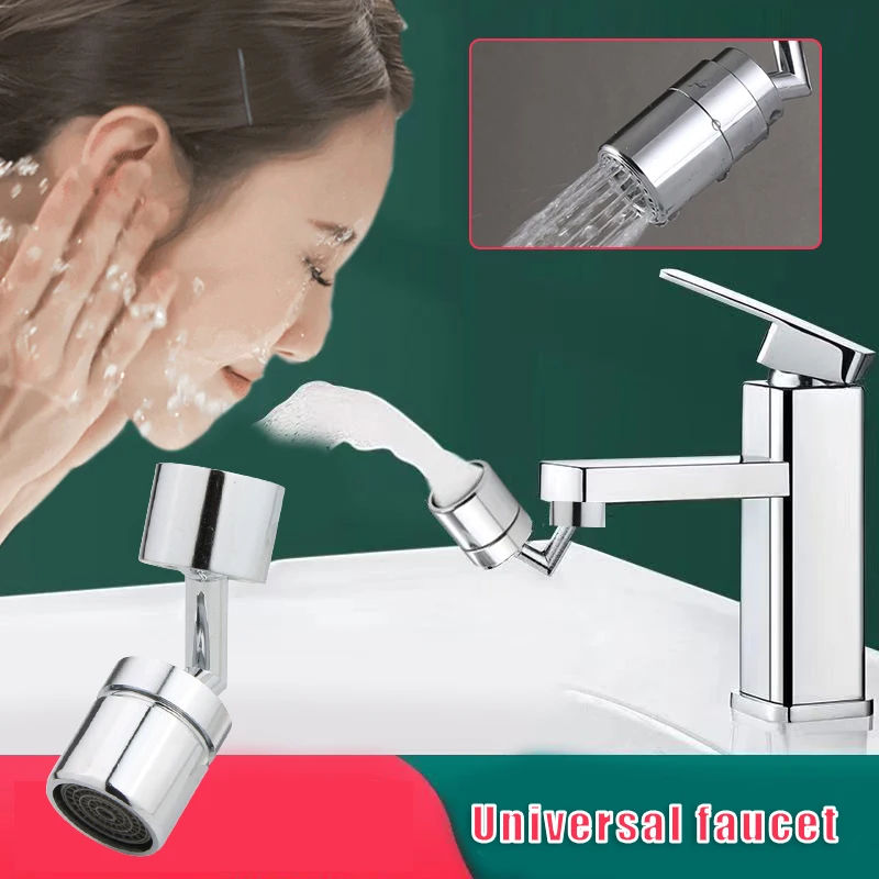 

Rotatable Universal Faucet Anti Splash Basins Tap Adjustable Tap Extender for Home Kitchen Bathroom Easy Installation LI