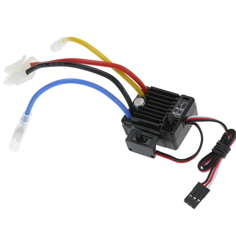 

WP-1060-RTR 2-3S 60A Waterproof Brushed ESC W/BEC 6V/3A for 1/10 RC Tamiya Traxxas Redcat HPI RC Car Parts