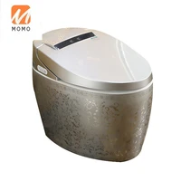 european retro egg shaped intelligent toilet integrated multifunctional silver toilet toilet automatic instant heating type