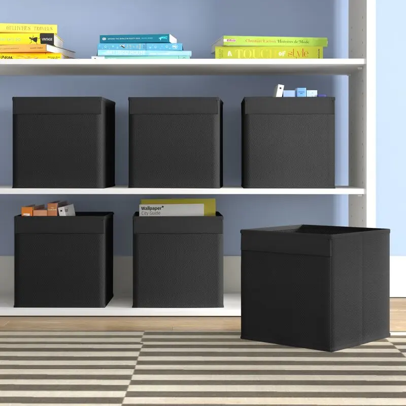 Cubo de tela plegable para tirar de los labios (juego de 6)-4