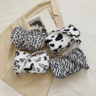 Холщовая Сумка-тоут через плечо, с принтом в виде животных, женская маленькая сумочка, повседневные универсальные модные женские квадратные сумки