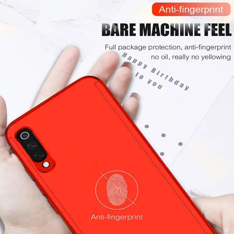 360 градусов противоударный чехол для телефона Xiaomi mi A2 A3 Lite 9T 9 SE CC9 CC9E Red mi 5plus K20 Note 5 6 7 Pro Чехол со стеклом