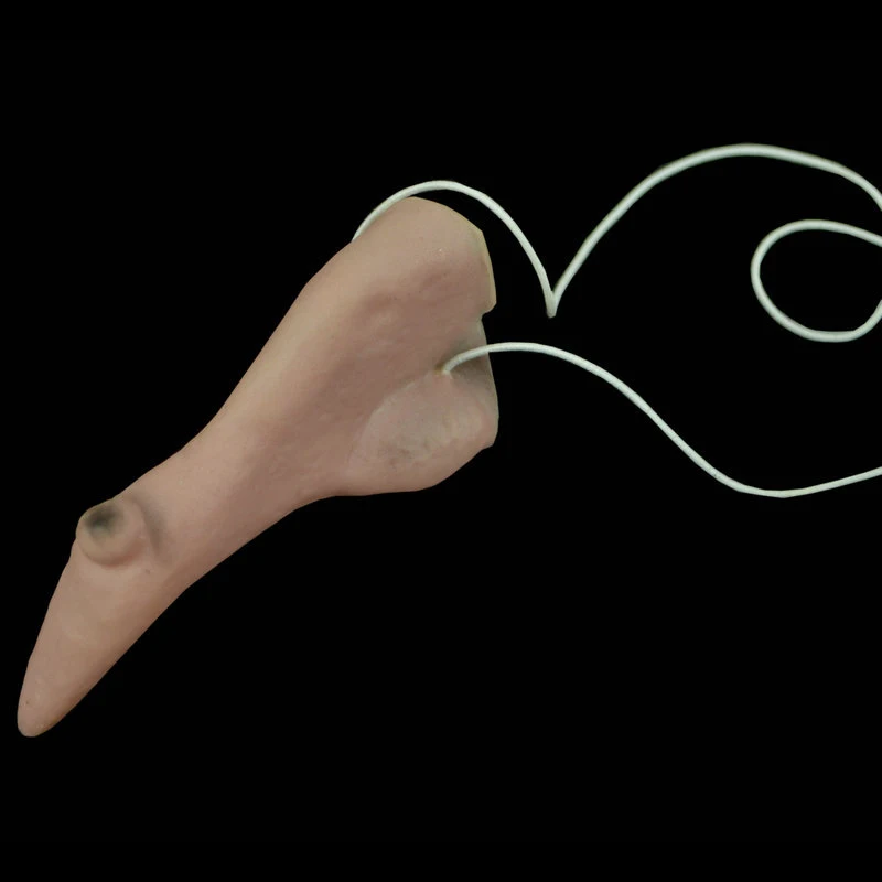 Забавное платье на Хэллоуин искусственная кожа нос подбородок сценическое шоу