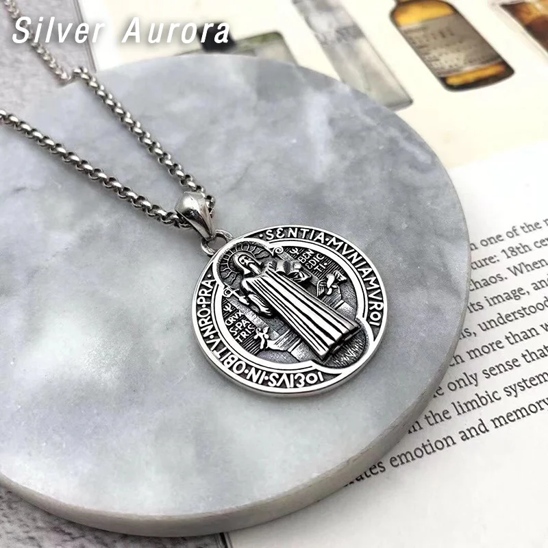 2020 креативная подвеска в виде Креста Иисуса 100% 925 пробы серебряное ожерелье для