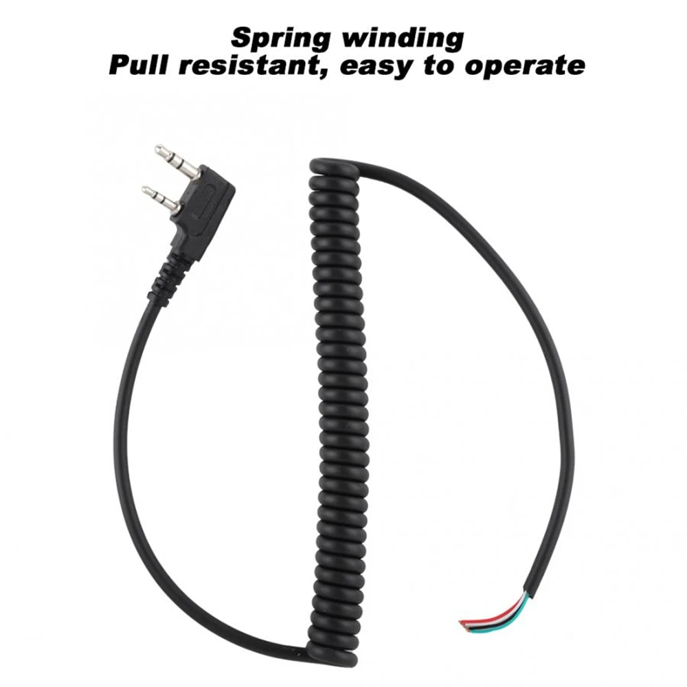 Динамик Mic Walkie Talkie кабель для динамика Baofeng UV5R Kenwood TK-240 Linton Hand 2 pin 4 провода динамик