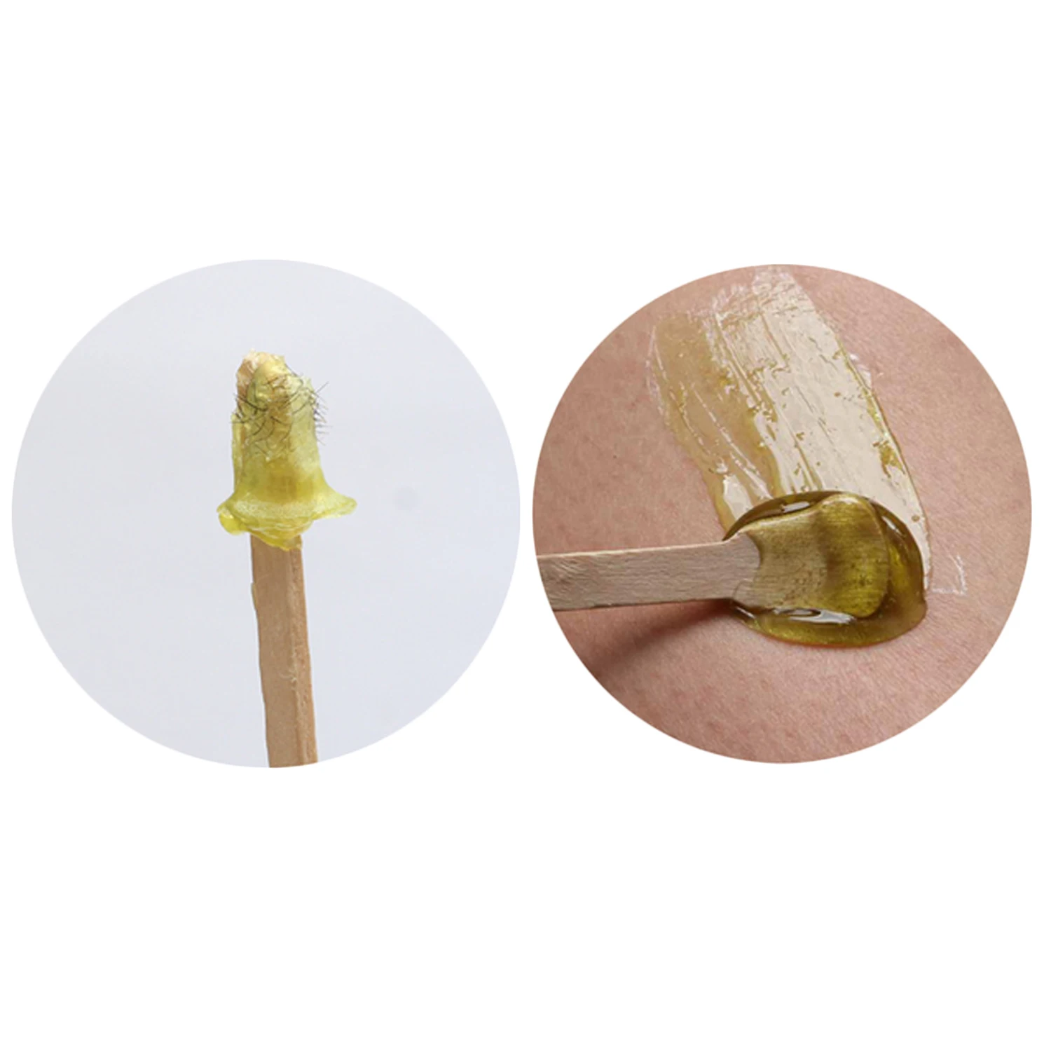 100 шт. одноразовые деревянные восковые шпатели аппликатор воска для языка сделай