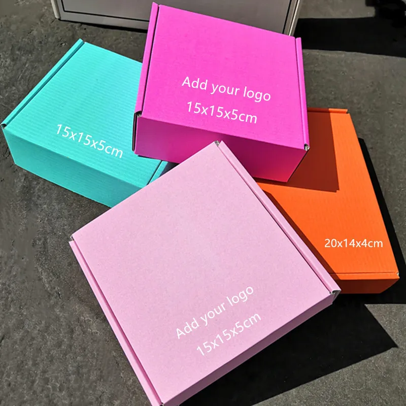 5 шт./10 шт./Крафтовая коробка цветная упаковка маленькая Подарочная пустая