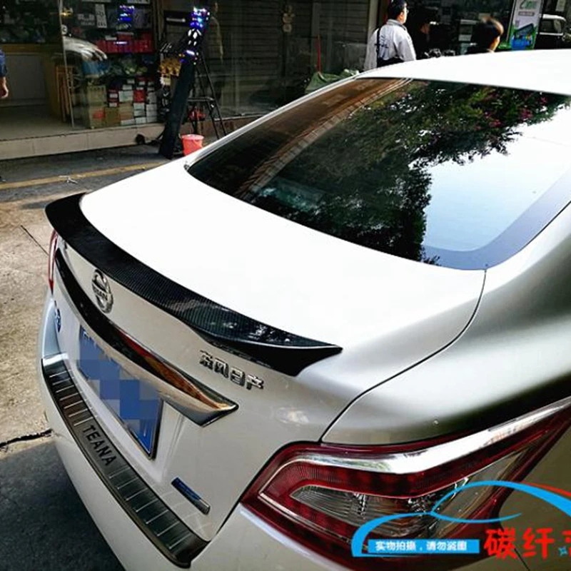Для NISSAN Altima спойлер 2013-2015 высокого качества из углеродного волокна заднее крыло