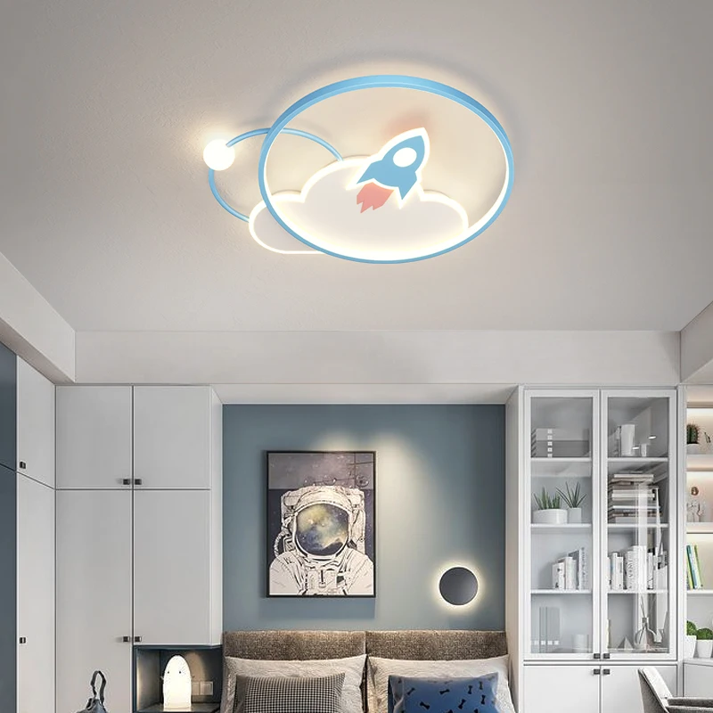 

Modern Minimalist Aluminum led Ceiling Chandelier Deco Led Ceiling Lamps Dimmer for The Children's Room Boy girl Bedroom Study