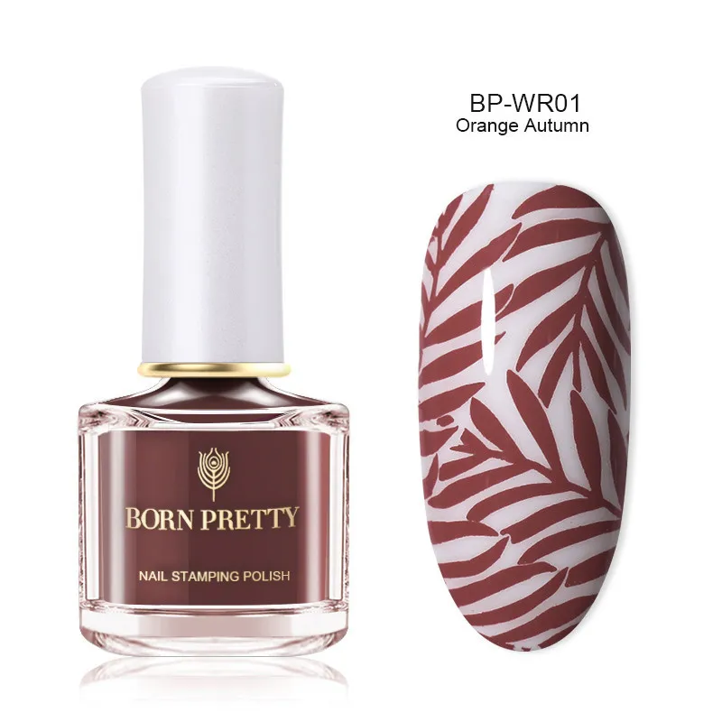 WR01 BORN PRETTY 15 цветов Летняя серия стемпинг ногтей покрытие сладкий стиль маникюрная Пластина Печать лак конфеты лак для ногтей - Цвет: WR01