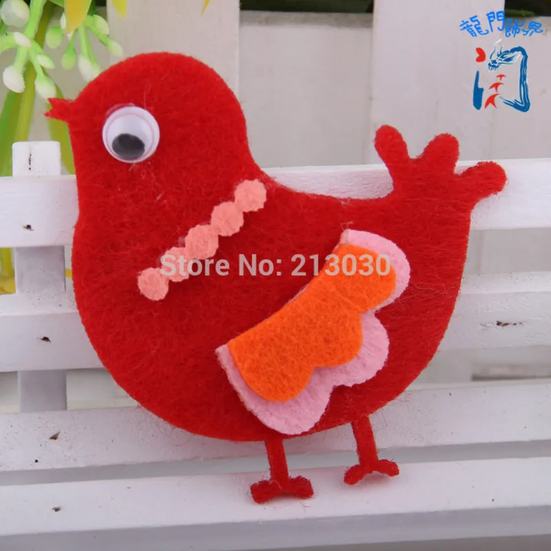 Детская заколка для волос с милым мультяшным птичьим орнаментом заколки ручной