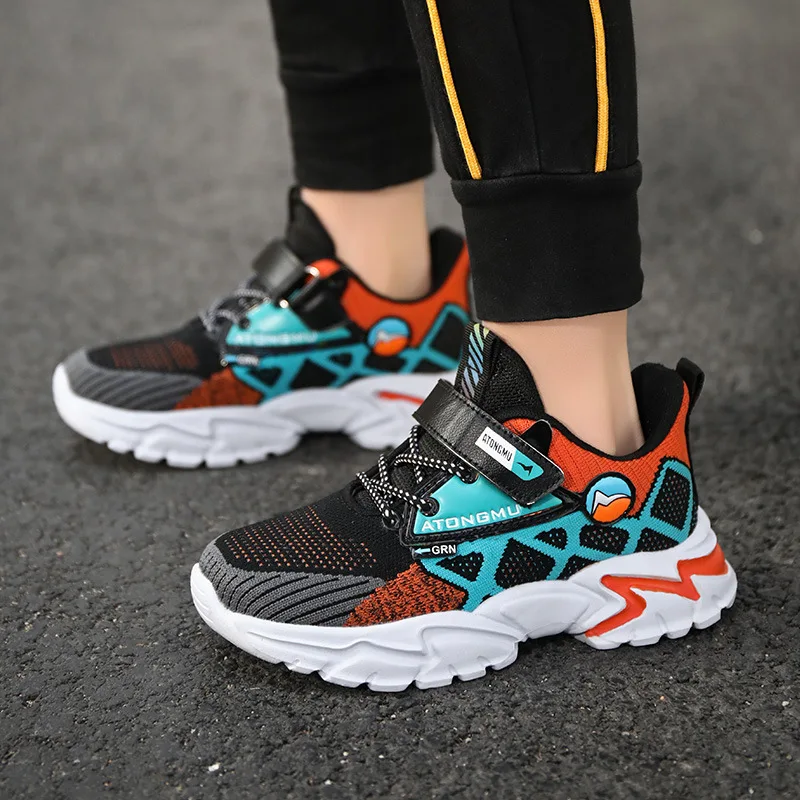 Summer Children's Fashion Sports Shoes Boys' Running Leisure Breathable Outdoor Kids Shoes Trendy Sneakers Lightweight Sneakers