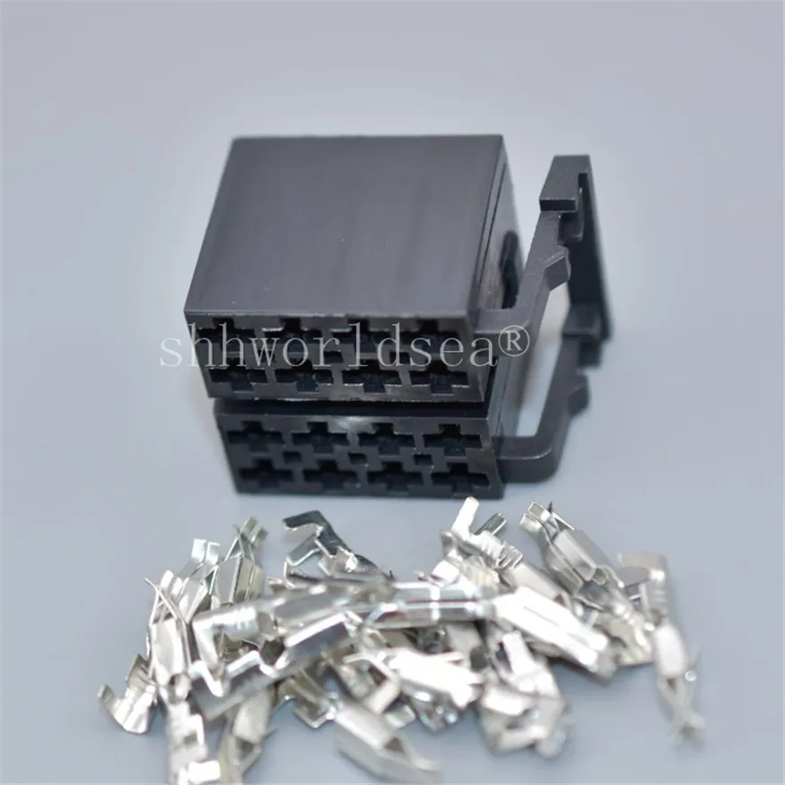 1 компл. 16 контактов 3 5 мм автомобильный аудиокабель разъем провод ISO вилка гнездо