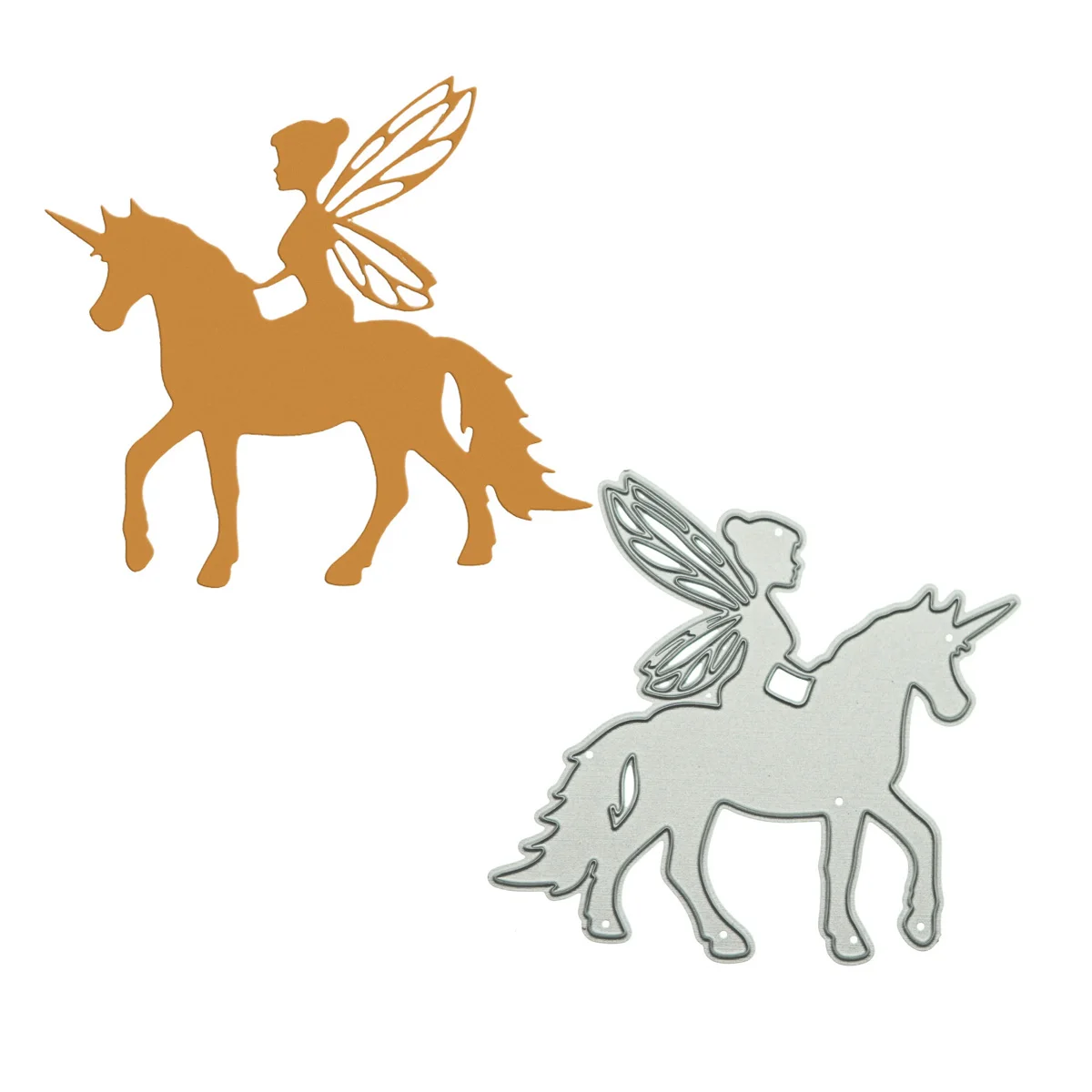 

Фея езды Единорог Лошадь шаблон металлические режущие штампы для рукоделия клипса фоторезак форма крафт-бумага для творчества