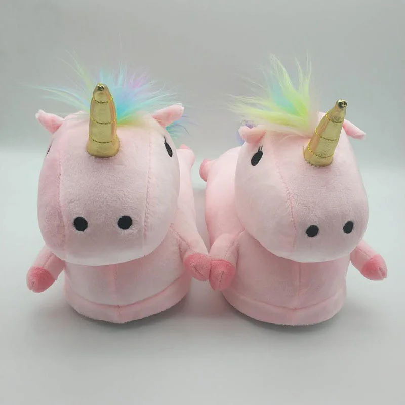 Лидер продаж зимние теплые плюшевые домашние хлопковые тапочки с изображением