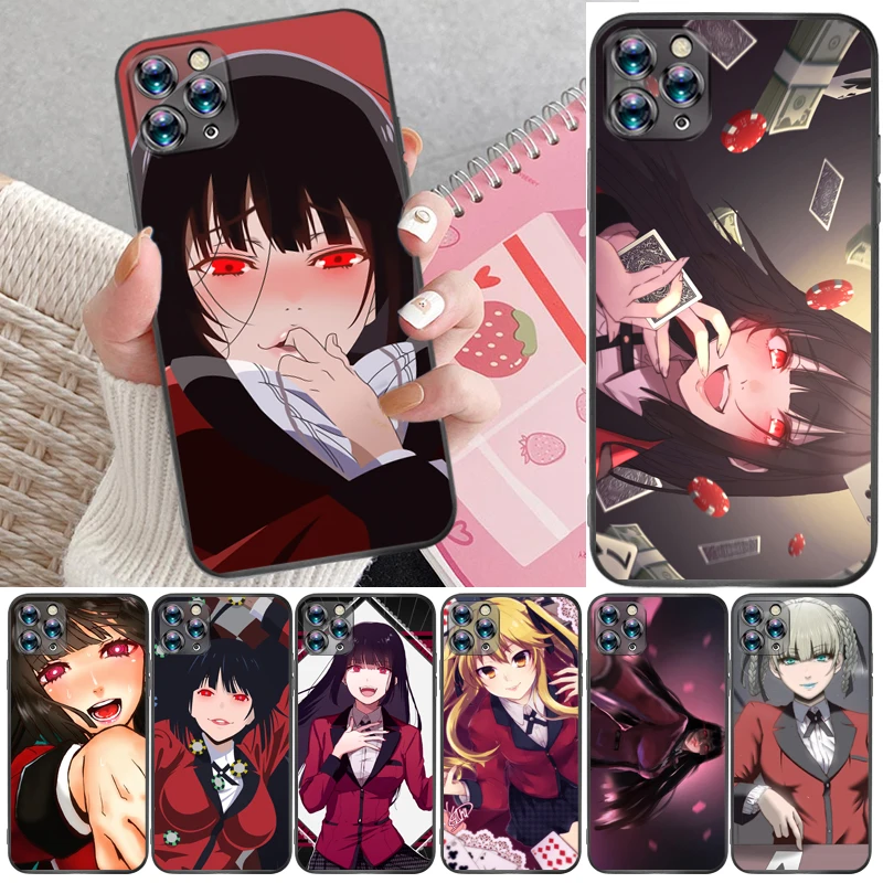 

Anime Kakegurui Jabami Yumeko Saotome Meari Painting Phone Case For iPhone XR XS Max Back Cover Carcasa