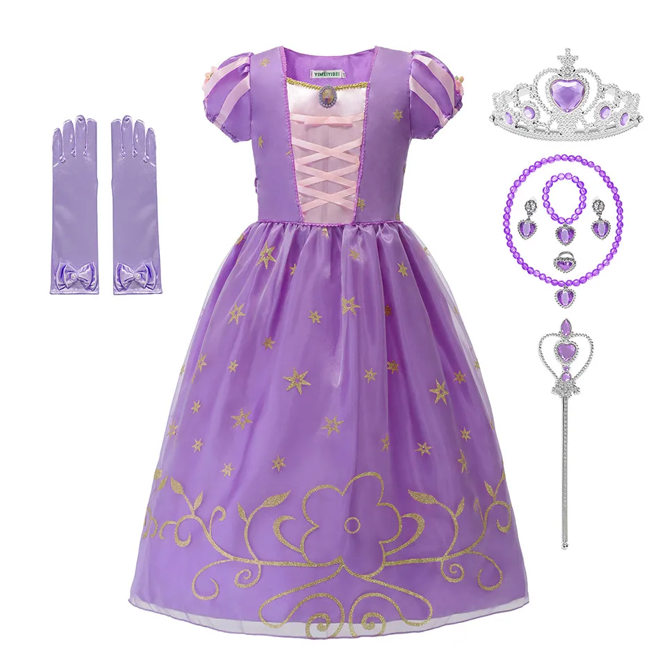 Рождественская Принцесса Белль наряд для девочек хэллоуивечерние Аладин Жасмин