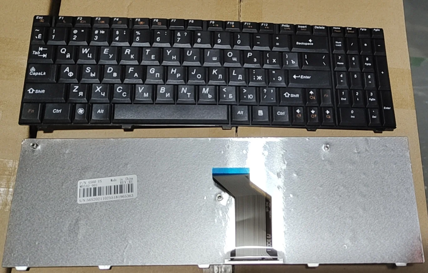 Новая русская клавиатура для ноутбука Lenovo G560 G565 G560A G565A G560E G560L с русской
