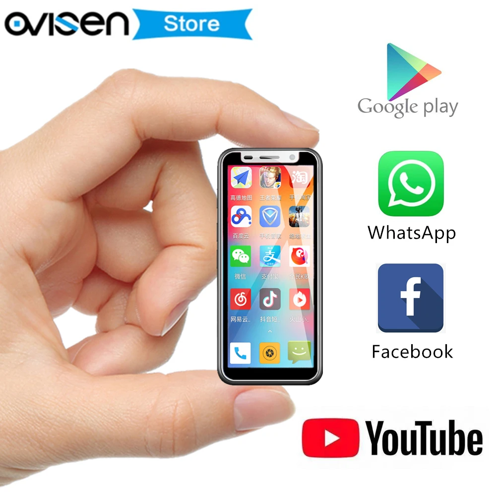 Карманный 4G LTE смартфон Melrose 2019 супер мини телефон 3 4 дюймов Android 8 1 две SIM карты Google
