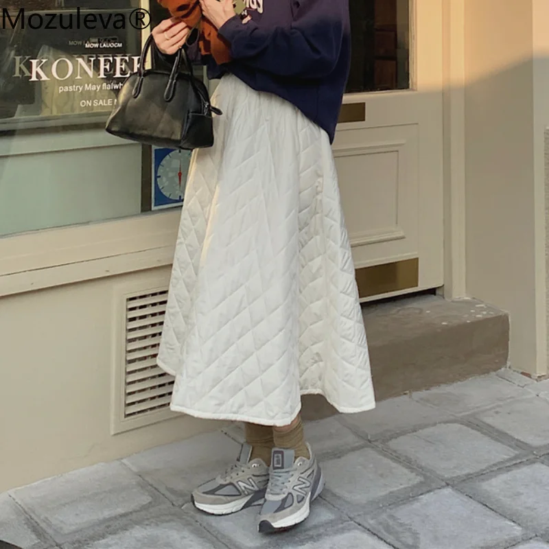 Осень-зима 2021 женские утепленные хлопковые юбки женская модная клетчатая