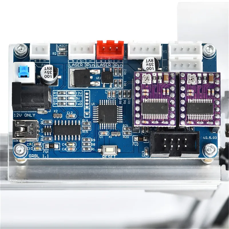 CNC лазерные наборы для гравировки CNC маршрутизатор резьба по дереву гравировальный станок для резки DIY логотип лазерный гравер принтер 40x30 см 2 оси 7000 МВт