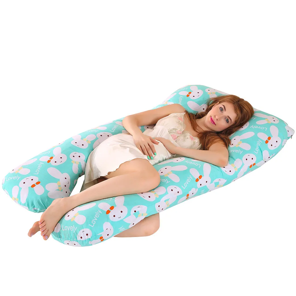 Милая u образная Подушка для беременных с принтом полная - Цена: 1 232,96 - 2 096,03 руб.