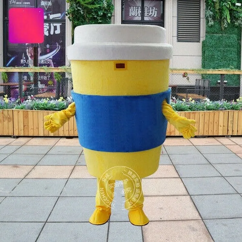 

Coffee cup Mascot Costume Suits Cosplay Party Game Dress Outfits Clothing