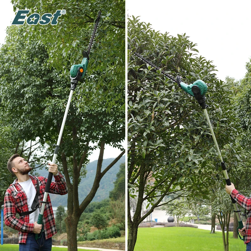 

EAST 450W Pruning Tools Corded 2 in 1 Multi-Angle Telescopic Pole Hedge Trimmer Garden Power Pruning Tools Shrub Trimmer ET1206