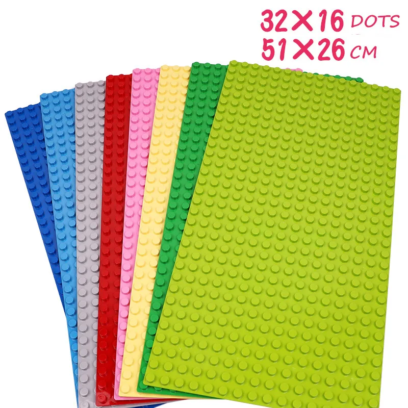 Базовая пластина большого размера совместимая с кубиками Duploed 16*32 точки 51*25 5 см