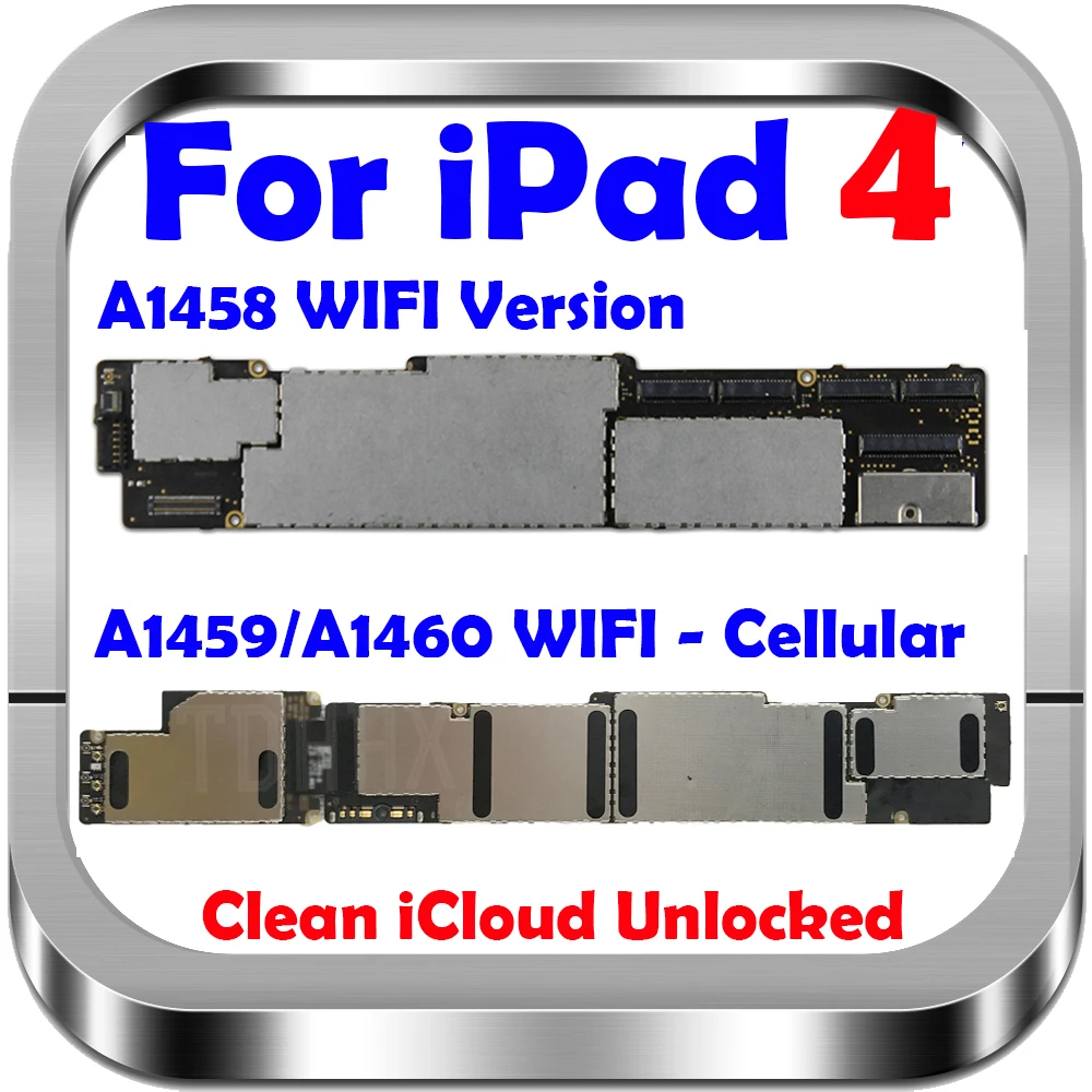 Оригинальная разблокированная материнская плата для Ipad 4 версия Wi-Fi с чипами 100%