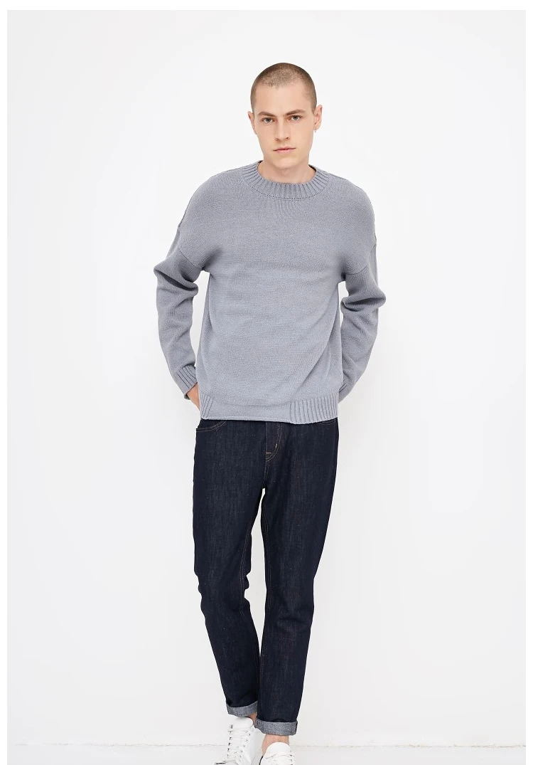 JackJones мужской свитер свободного кроя с круглым вырезом 218325503