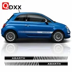 Автомобильные боковые полосы ABARTH Sport Strip для Fiat 500 Racing Styling Auto Body Decor, виниловые наклейки, внешние аксессуары, наклейка