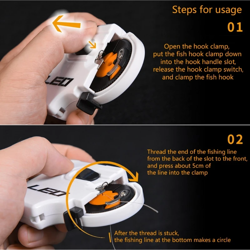 

Electric Hooking Device Automatic Hook Tier Machine Fishing Line Winder Tackles Tool